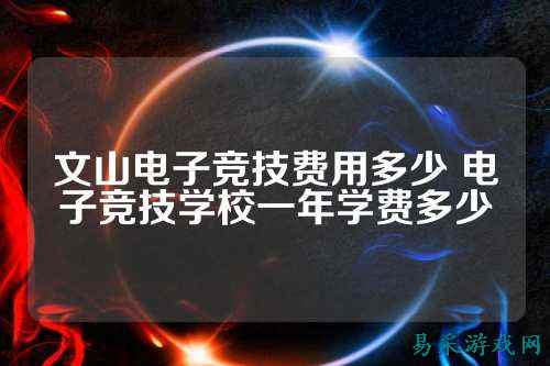 文山电子竞技费用多少 电子竞技学校一年学费多少