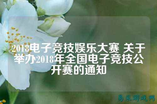 2018电子竞技娱乐大赛 关于举办2018年全国电子竞技公开赛的通知