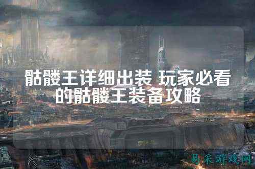 骷髅王详细出装 玩家必看的骷髅王装备攻略