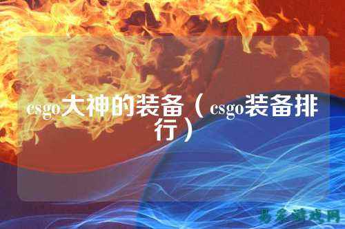 csgo大神的装备(csgo装备排行)