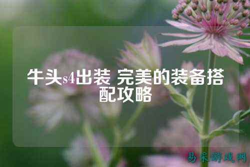 牛头s4出装 完美的装备搭配攻略