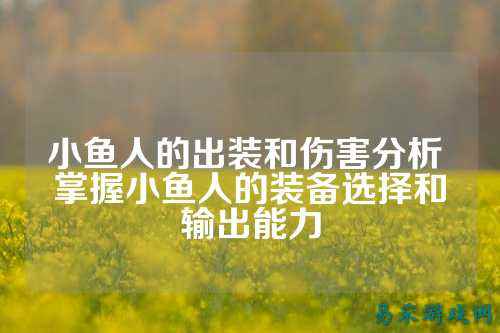 小鱼人的出装和伤害分析 掌握小鱼人的装备选择和输出能力