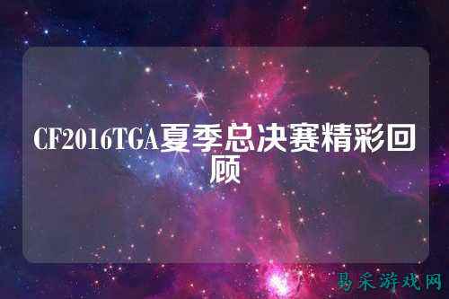 CF2016TGA夏季总决赛精彩回顾