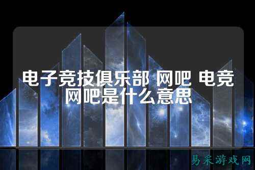 电子竞技俱乐部 网吧 电竞网吧是什么意思