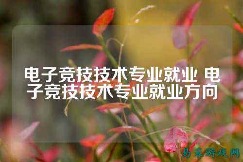 电子竞技技术专业就业 电子竞技技术专业就业方向