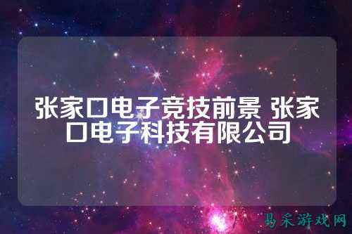 张家口电子竞技前景 张家口电子科技有限公司