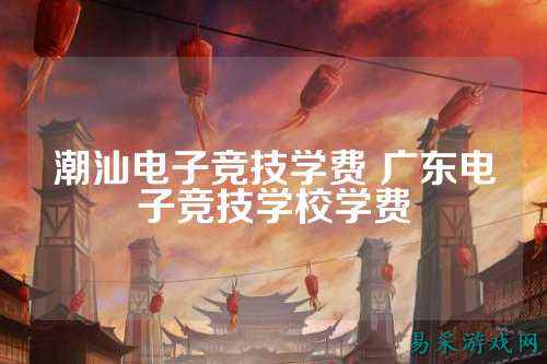 潮汕电子竞技学费 广东电子竞技学校学费