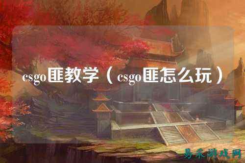 csgo匪教学(csgo匪怎么玩)