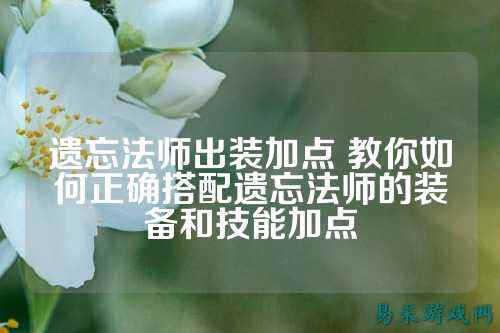 遗忘法师出装加点 教你如何正确搭配遗忘法师的装备和技能加点