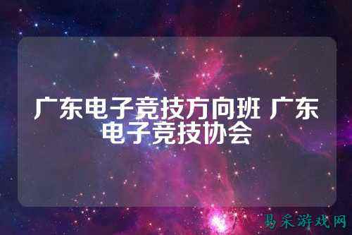 广东电子竞技方向班 广东电子竞技协会