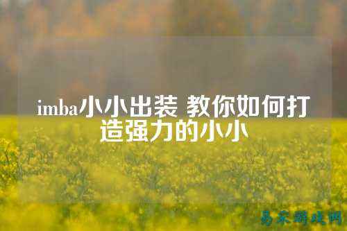 imba小小出装 教你如何打造强力的小小
