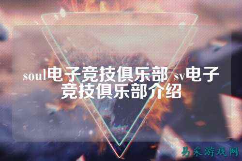 soul电子竞技俱乐部 sv电子竞技俱乐部介绍