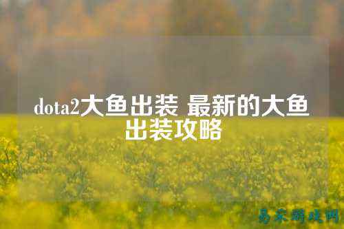 dota2大鱼出装 最新的大鱼出装攻略