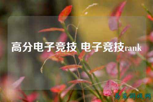 高分电子竞技 电子竞技rank
