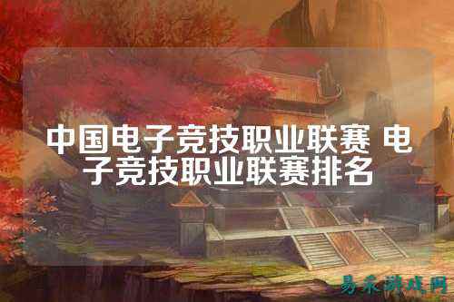 中国电子竞技职业联赛 电子竞技职业联赛排名
