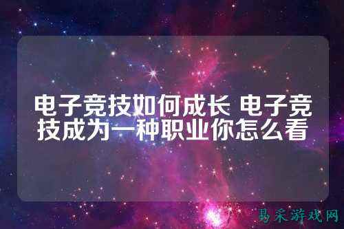 电子竞技如何成长 电子竞技成为一种职业你怎么看