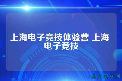 上海电子竞技体验营 上海 电子竞技