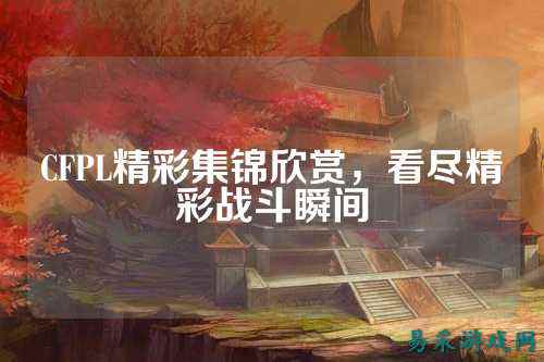 CFPL精彩集锦欣赏，看尽精彩战斗瞬间