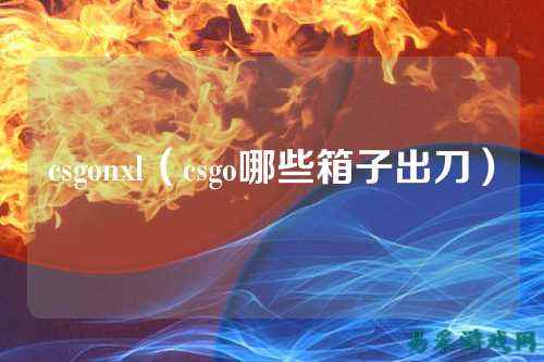 csgonxl(csgo哪些箱子出刀)