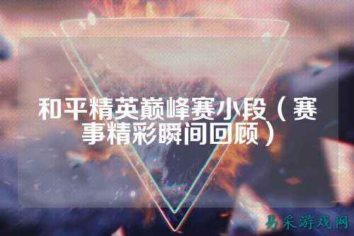 和平精英巅峰赛小段(赛事精彩瞬间回顾)