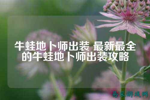 牛蛙地卜师出装 最新最全的牛蛙地卜师出装攻略