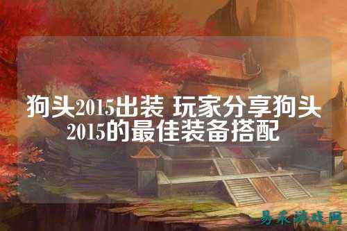 狗头2015出装 玩家分享狗头2015的最佳装备搭配
