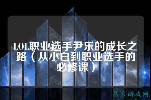 LOL职业选手尹乐的成长之路（从小白到职业选手的必修课）