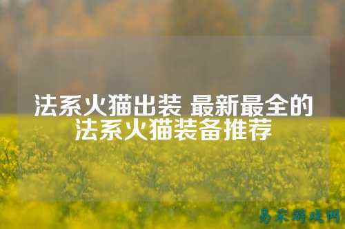 法系火猫出装 最新最全的法系火猫装备推荐