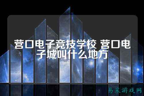 营口电子竞技学校 营口电子城叫什么地方