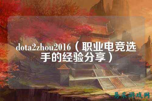 dota2zhou2016（职业电竞选手的经验分享）