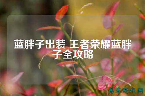 蓝胖子出装 王者荣耀蓝胖子全攻略