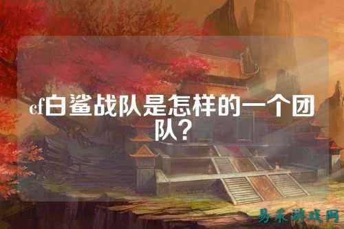 cf白鲨战队是怎样的一个团队？