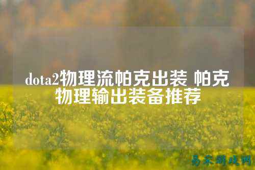 dota2物理流帕克出装 帕克物理输出装备推荐