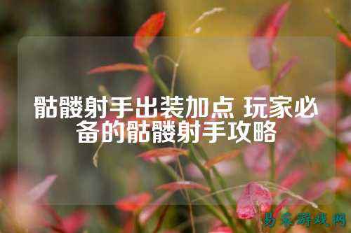 骷髅射手出装加点 玩家必备的骷髅射手攻略
