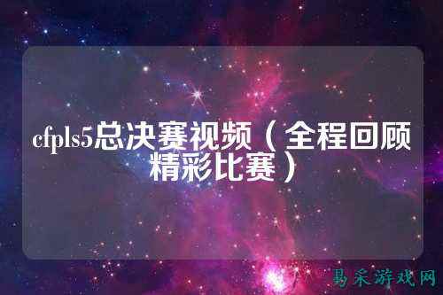 cfpls5总决赛视频（全程回顾精彩比赛）