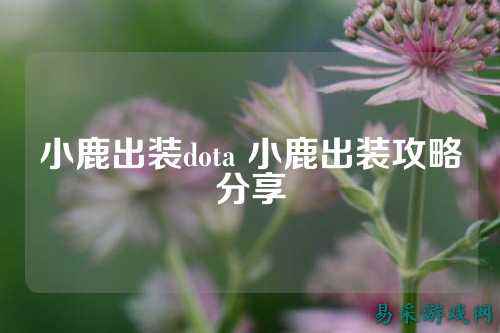 小鹿出装dota 小鹿出装攻略分享