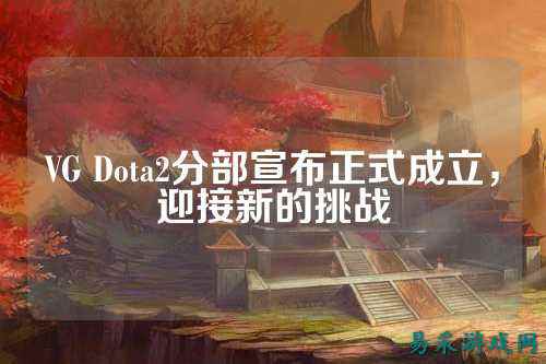 VG Dota2分部宣布正式成立，迎接新的挑战