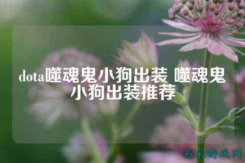 dota噬魂鬼小狗出装 噬魂鬼小狗出装推荐