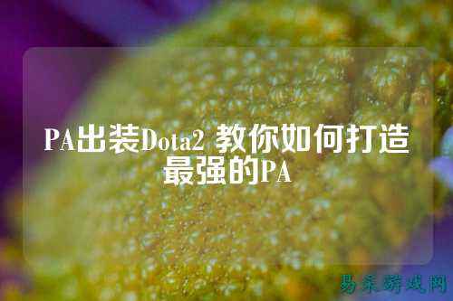 PA出装Dota2 教你如何打造最强的PA
