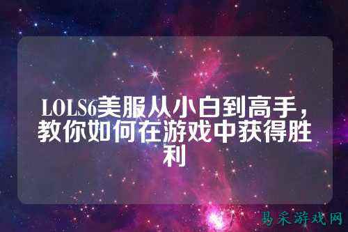 LOLS6美服从小白到高手,教你如何在游戏中获得胜利