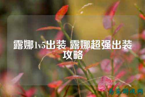 露娜1v5出装 露娜超强出装攻略