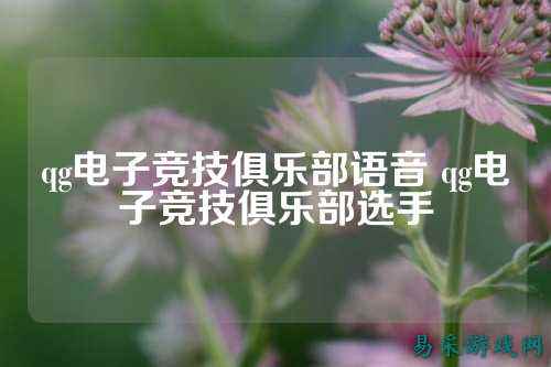 qg电子竞技俱乐部语音 qg电子竞技俱乐部选手