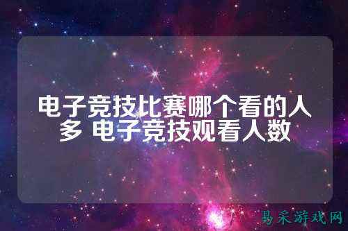 电子竞技比赛哪个看的人多 电子竞技观看人数