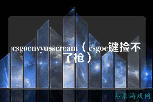 csgoenvyusscream（csgoe键捡不了枪）