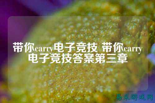 带你carry电子竞技 带你carry电子竞技答案第三章