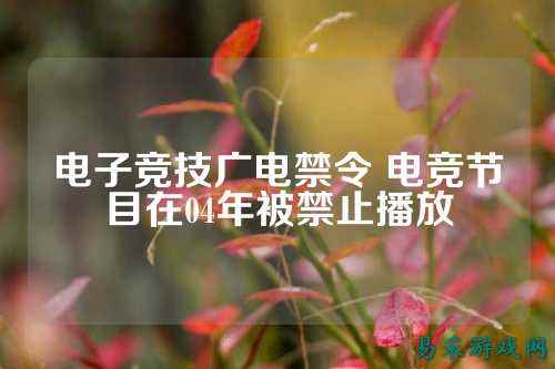 电子竞技广电禁令 电竞节目在04年被禁止播放