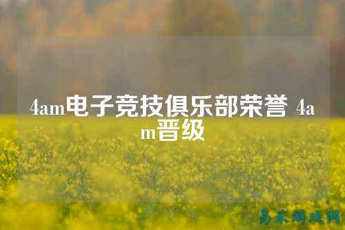 4am电子竞技俱乐部荣誉 4am晋级