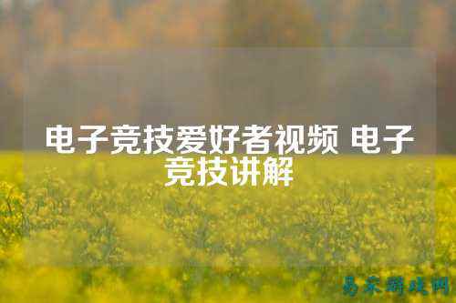 电子竞技爱好者视频 电子竞技讲解