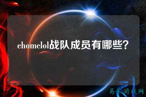 ehomelol战队成员有哪些?