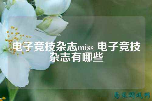 电子竞技杂志miss 电子竞技杂志有哪些
